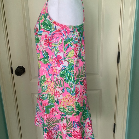Lilly Pulitzer Pink and Green Floral Dress - Picture 3 of 5